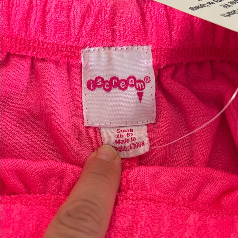 Pink Ruffle Kids Shorts - Picture 2 of 3